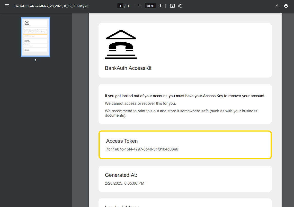 Access Token